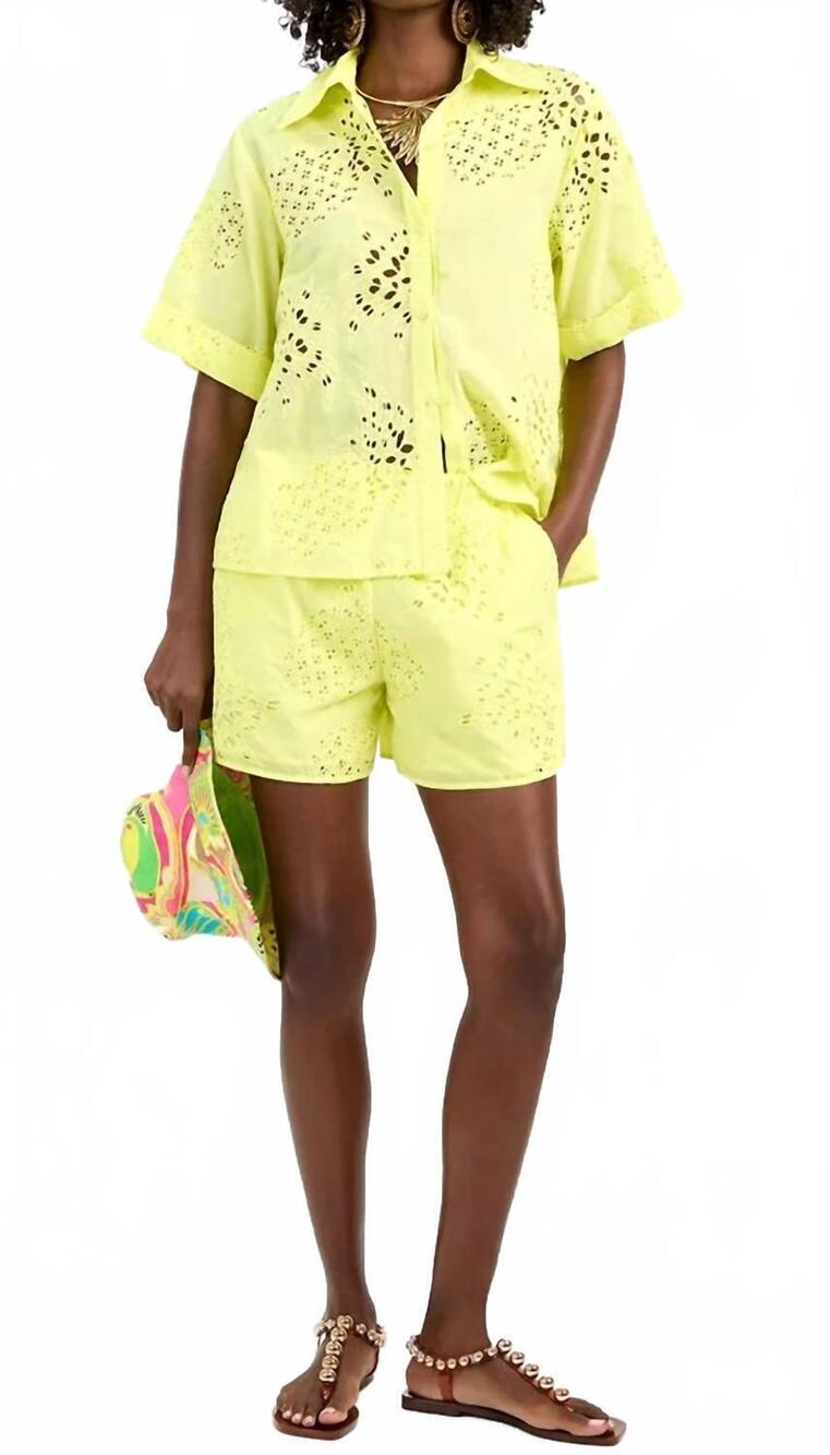 NEW TRINA TURK alody short in citrus